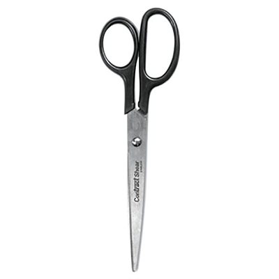 ETS SCISSORS, STRAIGHT CONTRACT 8" LONG BLACK