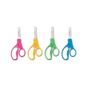 SCISSORS, KIDS, BLUNT, 5", ASSORTED COLORS