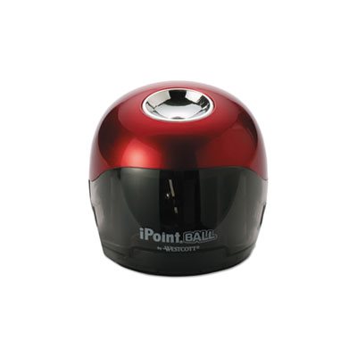 Sharpener, iPoint Ball, Battery, Red / Black, 3w x 3d x 3 1 / 3h