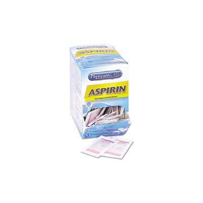 Aspirin Medication, Two-Pack, 50 Packs / Box