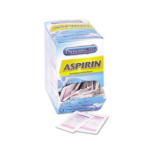 Aspirin Medication, Two-Pack, 50 Packs / Box