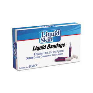 Liquid Bandage, 0.017 oz Pipette, 4 / Box