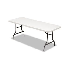 TABLE, Rectangular, Folding, Square Edge, RESIN, 72"w x 30"d x 29"h, Platinum