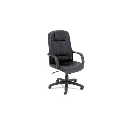 CHAIR, ALERA SPARIS SERIES, EXECUTIVE HIGH-BACK, SWIVEL / TILT, LEATHER, BLACK