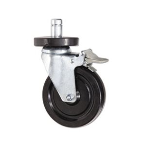 CASTERS, Optional, For Wire Shelving, 600 lbs. / Caster, Gray, 4 / Set