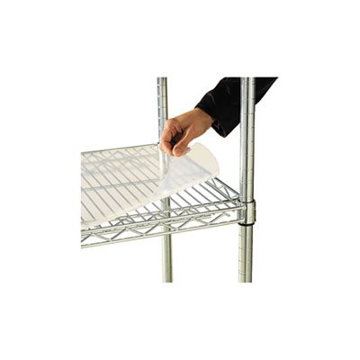 Shelf Liners For Wire Shelving, Clear Plastic, 48"w x 24"d, 4 / Pack