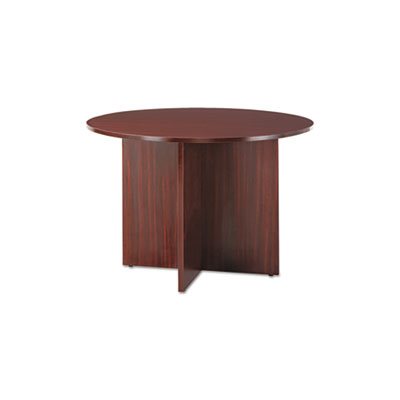 CONFERENCE TABLE, ALERA VALENCIA SERIES, ROUND w / LEGS, 29.5"h x 42"d, MAHOGANY