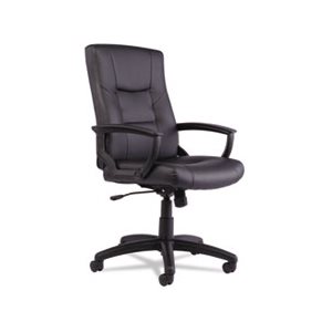 CHAIR, ALERA YR SERIES, HIGH-BACK, EXECUTIVE, SWIVEL / TILT, LEATHER, BLACK