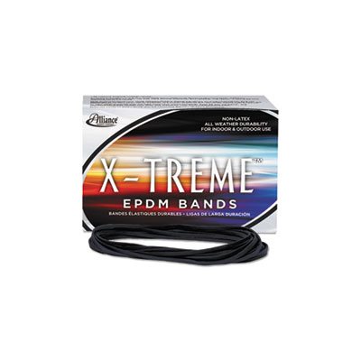 RUBBER BANDS, X-treme File Bands, 117B, 7" x 1 / 8", BLACK, Approx. 175 Bands / 1lb Box