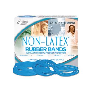 RUBBER BANDS, ANTIMICROBIAL, NON-LATEX, 117B, 7" x 1 / 8", .25LB BOX