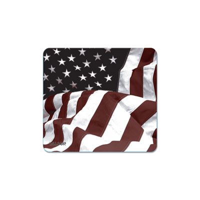 MOUSE PAD, NATURESMART, AMERICAN FLAG DESIGN, 8.5" x 8" x .1"