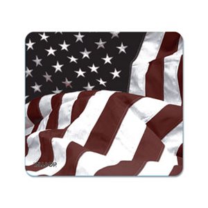 MOUSE PAD, NATURESMART, AMERICAN FLAG DESIGN, 8.5" x 8" x .1"