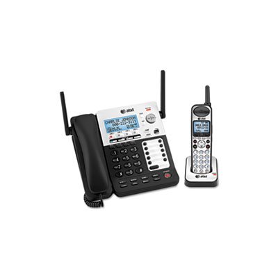 PHONE / ANSWERING SYSTEM,  DECT 6.0, FOUR-LINE, 1 CORDED / 1 CORDLESS HANDSET