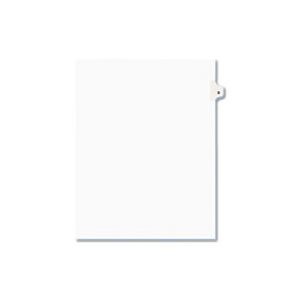 INDEX DIVIDERS, AVERY-STYLE, LEGAL EXHIBIT, SIDE TAB,  1-TAB, TITLE D, LETTER, WHITE, 25 / PK