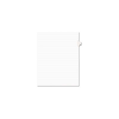 INDEX DIVIDERS, AVERY-STYLE, LEGAL EXHIBIT, SIDE TAB, 1-TAB, TITLE E, LETTER, WHITE, 25 / PK
