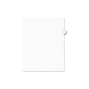 INDEX DIVIDERS, AVERY-STYLE, LEGAL EXHIBIT, SIDE TAB, 1-TAB, TITLE G, LETTER, WHITE, 25 / PK