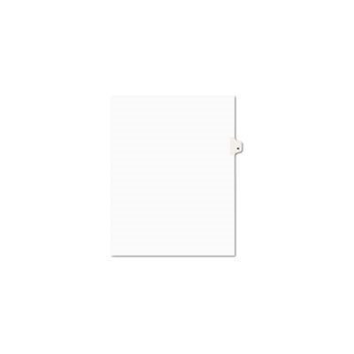 INDEX DIVIDERS, AVERY-STYLE, LEGAL EXHIBIT, SIDE TAB, 1-TAB, TITLE H, LETTER, WHITE, 25 / PK