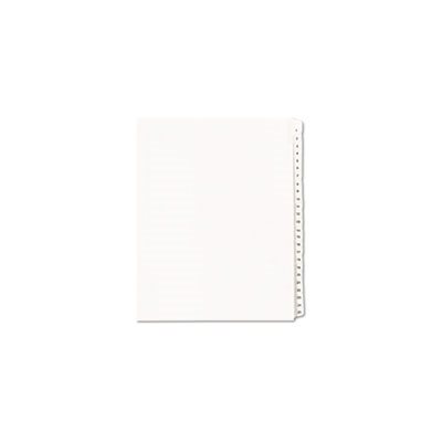 DIVIDERS, ALLSTATE-STYLE, LEGAL EXHIBIT, SIDE TAB, 25-TAB, 1-25, LETTER, WHITE