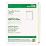 DIVIDERS, Plastic, Insertable, 8-Tab, Letter