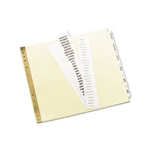 DIVIDERS, Insertable, Clear Tab, for Data Binders, 6-Tab, 11" x 9.5"