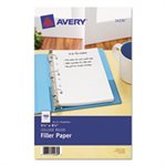 FILLER PAPER, Mini Binder, 5.5" x 8.5", 7-Hole Punch, College Rule, 100 / PK