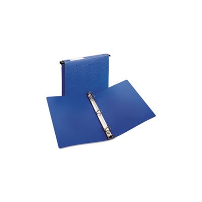 BINDER, Hanging Storage, Gap Free Round Rings, 11" x 8.5", 1" Capacity, Blue