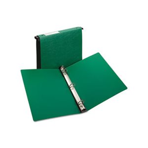 BINDER, Hanging Storage, Gap Free Round Rings, 11" x 8.5", 1" Capacity, Green