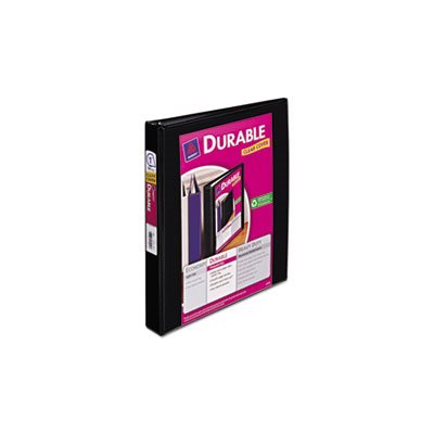 BINDER, Durable View, w /  Slant Rings, 11" x 8.5", 1" Capacity, Black