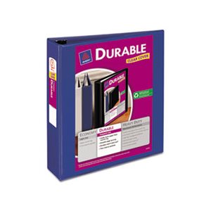 BINDER, Durable View, w /  Slant Rings, 11" x 8.5", 2" Capacity, Blue