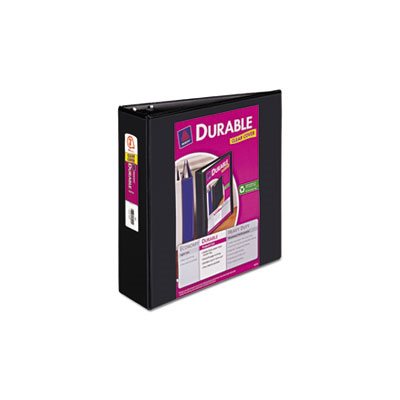 BINDER, Durable View, w /  Slant Rings, 11" x 8.5", 3" Capacity, Black