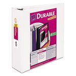 BINDER, Durable View, w /  Slant Rings, 11" x 8.5", 3" Capacity, White