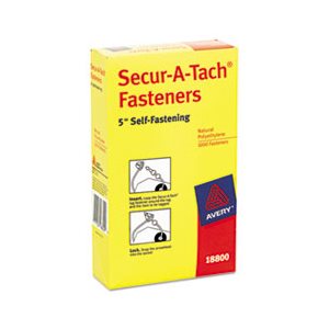 Secur-A-Tach Tag Fasteners, Weatherproof Nylon, 5" Long, 1,000 / Box