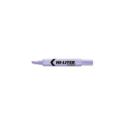 HIGHLIGHTER, HI-LITER, Desk-Style, Chisel Tip, Fluorescent Purple Ink, Dozen