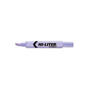 HIGHLIGHTER, HI-LITER, Desk-Style, Chisel Tip, Fluorescent Purple Ink, Dozen