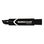 Marks-A-Lot Jumbo Desk-Style Permanent Marker, Chisel Tip, Black