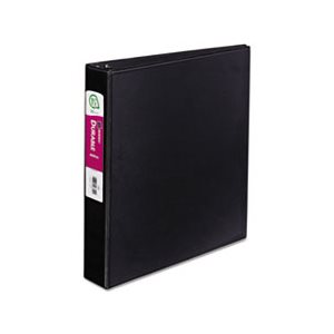 BINDER, Durable, w /  Slant Rings, 11" x 8.5", 1.5" CAPACITY, Black