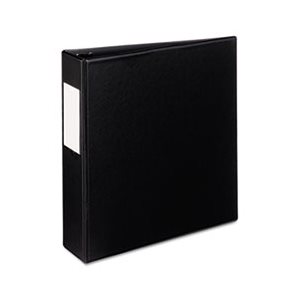 BINDER, Mini, Durable, w /  Round Rings, 5.5" x 8.5", 2" Capacity, Black