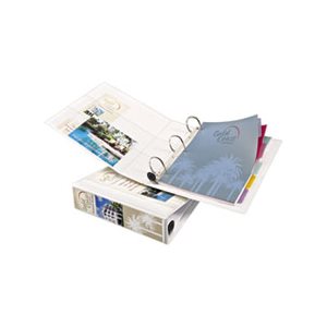 BINDER, Heavy-Duty, View, w /  Locking 1-Touch EZD Rings, 2" Capacity, White