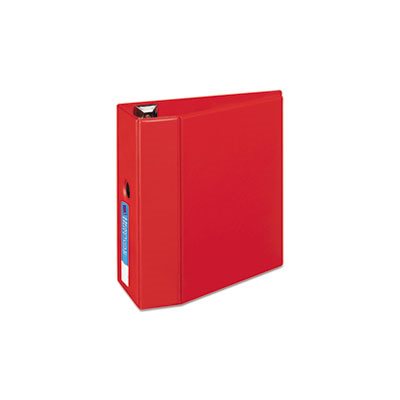 Heavy-Duty Binder with One Touch EZD Rings, 11 x 8 1 / 2, 5" Capacity, Red