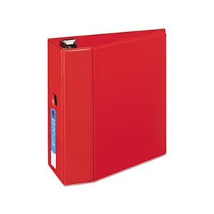 Heavy-Duty Binder with One Touch EZD Rings, 11 x 8 1 / 2, 5" Capacity, Red