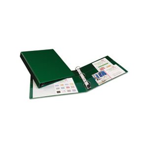 BINDER, Heavy-Duty, w / One Touch EZD Rings, 11" x 8.5", 1" Capacity, Green