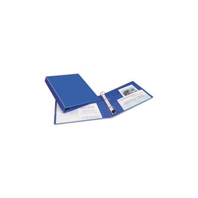 BINDER, Heavy-Duty, w /  One Touch EZD Rings, 11" x 8.5", 1" Capacity, Blue