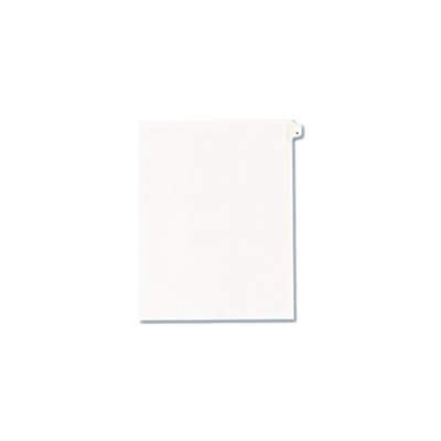 DIVIDERS, Allstate-Style, Legal Exhibit, Side Tab, Title: A, Letter, White, 25 / Pk