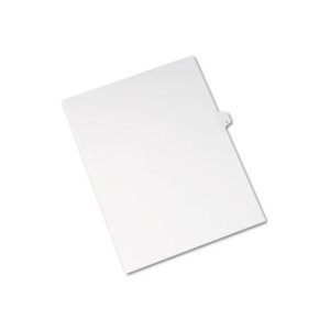 DIVIDERS, Allstate-Style, Legal Exhibit, Side Tab, Title: K, Letter, White, 25 / Pk