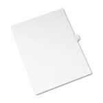 DIVIDERS, Allstate-Style, Legal Exhibit, Side Tab, Title: M, Letter, White, 25 / Pk