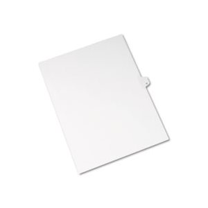 DIVIDERS, Allstate-Style, Legal Exhibit, Side Tab, Title: M, Letter, White, 25 / Pk