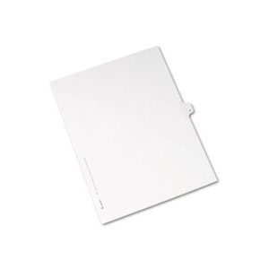 DIVIDERS, Allstate-Style, Legal Exhibit, Side Tab, Title: N, Letter, White, 25 / Pk