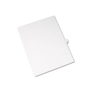 DIVIDERS, Allstate-Style, Legal Exhibit, Side Tab, Title: P, Letter, White, 25 / Pk