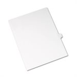 DIVIDERS, Allstate-Style, Legal Exhibit, Side Tab, Title: Q, Letter, White, 25 / Pk