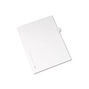 DIVIDERS, Allstate-Style, Legal Exhibit, Side Tab, Title: R, Letter, White, 25 / Pk